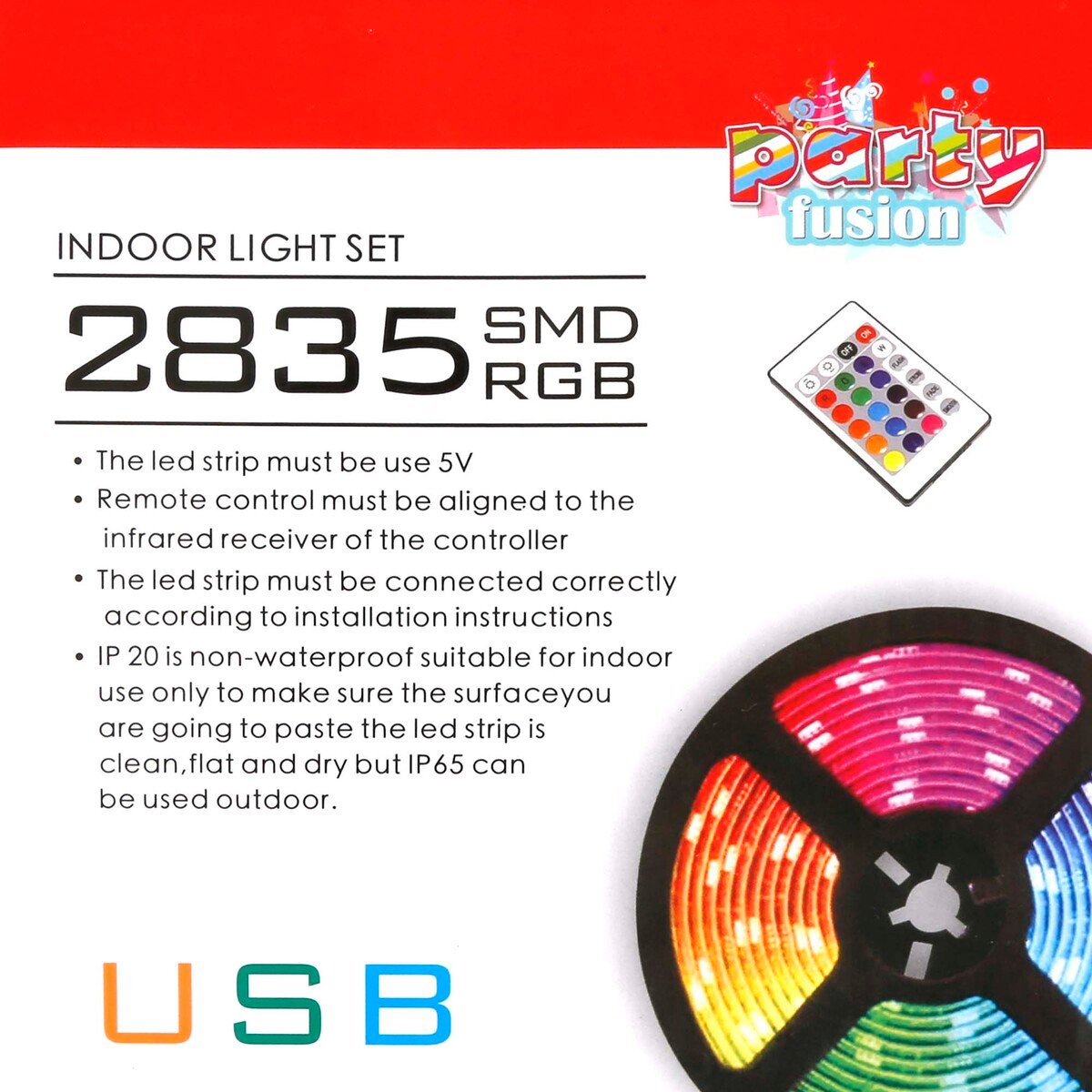 Party Fusion Indoor Decoration Light Set, 95LED 3Mtr MAS17 Assorted