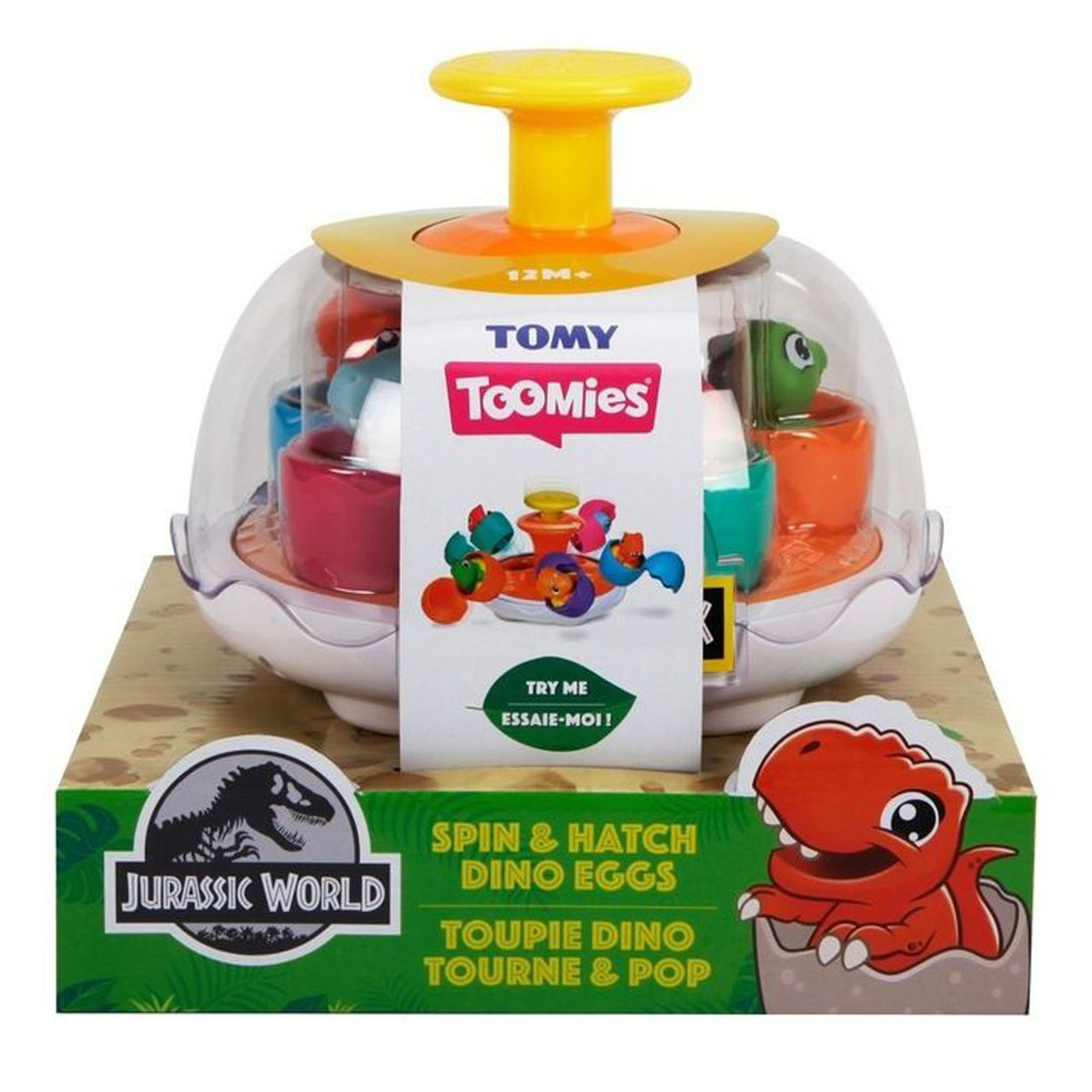 Tomy Toomies Jurassic World Spin & Hatch Dino Eggs, Multicolor, E73252