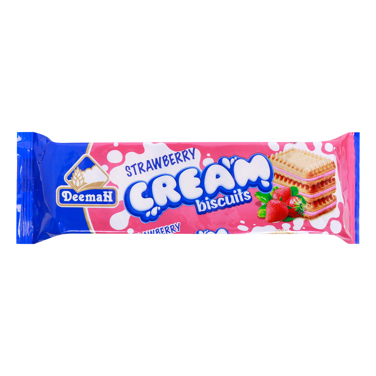 Deemah Strawberry Cream Biscuits, 68 g