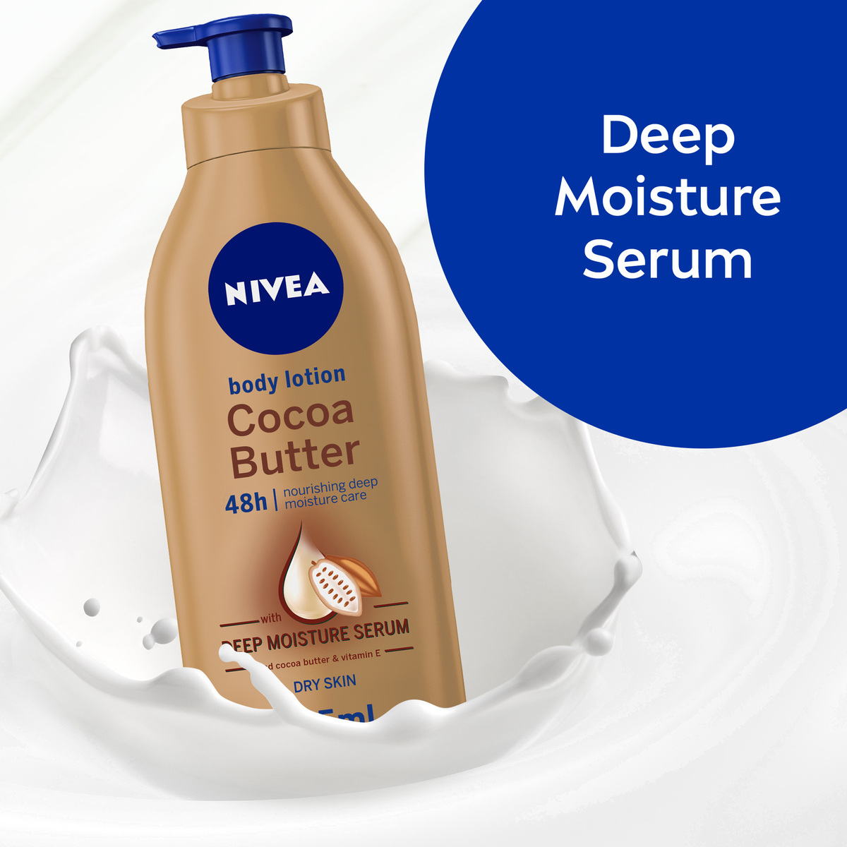Nivea Body Lotion Cocoa Butter Vitamin E Dry Skin 625 ml