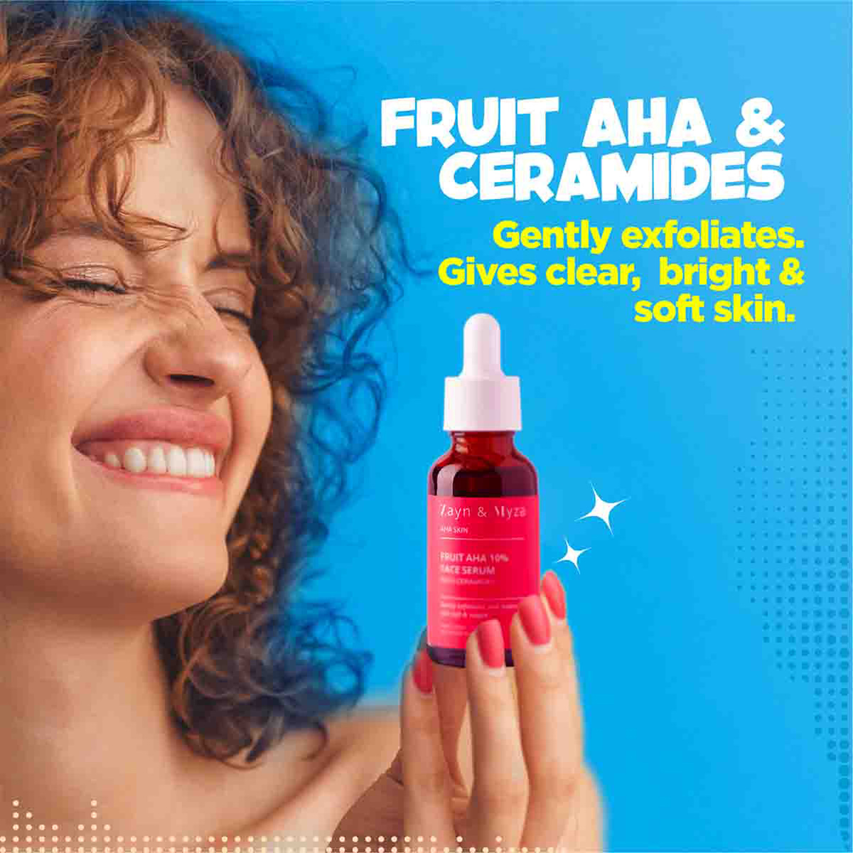 Zayn & Myza Skin Fruit AHA 10 % Face Serum with Ceramide, 30 ml
