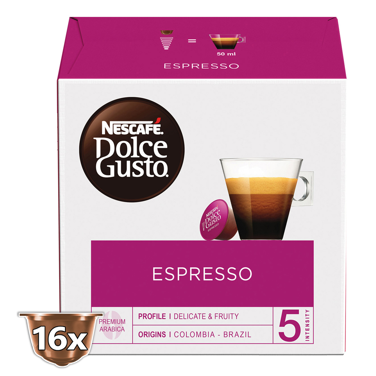 Buy Nescafe Dolce Gusto Espresso Coffee Capsules 16 pcs Online at Best Price | Coffee | Lulu KSA in Kuwait