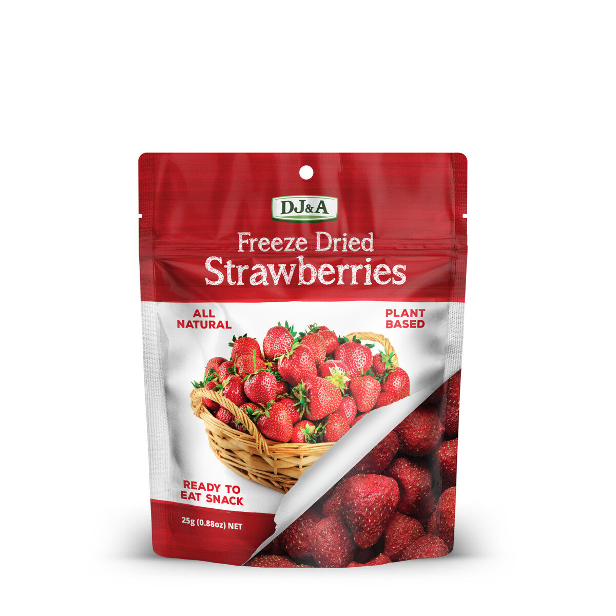 Buy DJ&A Freeze Dried Strawberries 25 g Online at Best Price | Imported for you | Lulu Kuwait in Kuwait