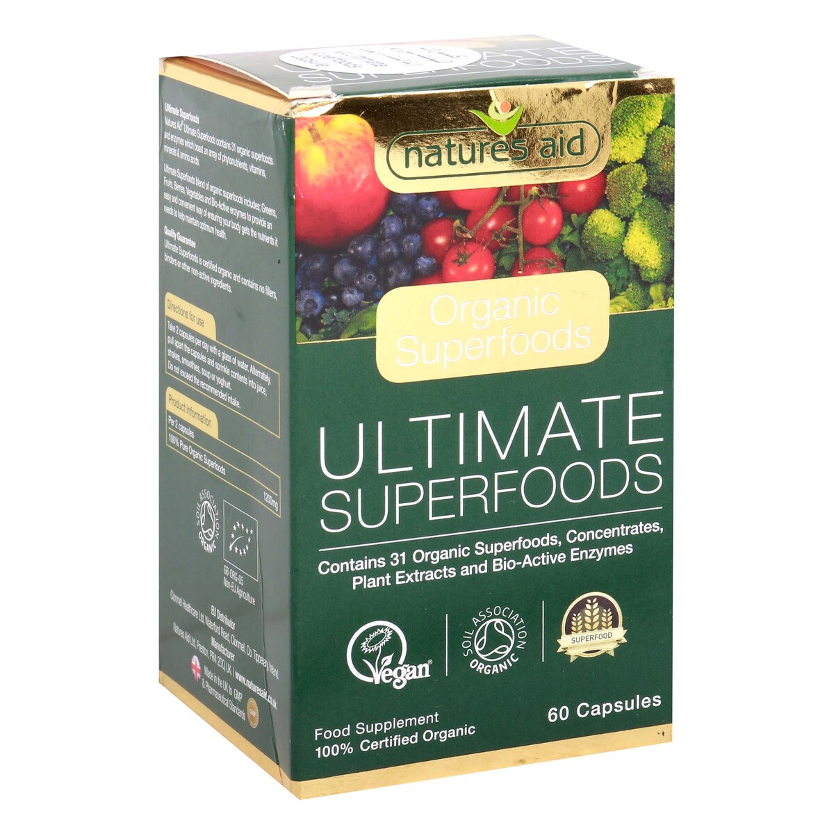 Natures Aid Organic Ultimate Superfoods, 60 pcs