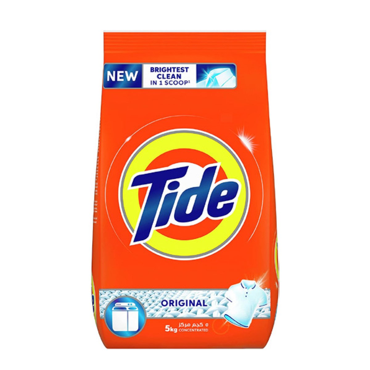 Tide Washing Powder Original Top Load Value Pack 5 kg