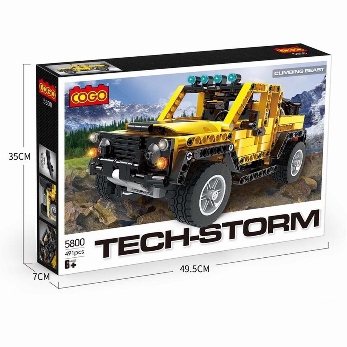 Skid Fusion Jeep Building Bricks, 491 Pcs, 5800