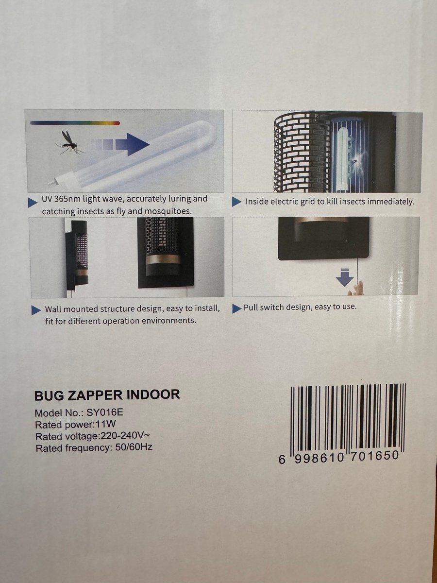 Sirocco Indoor Bug Zapper, SY016E