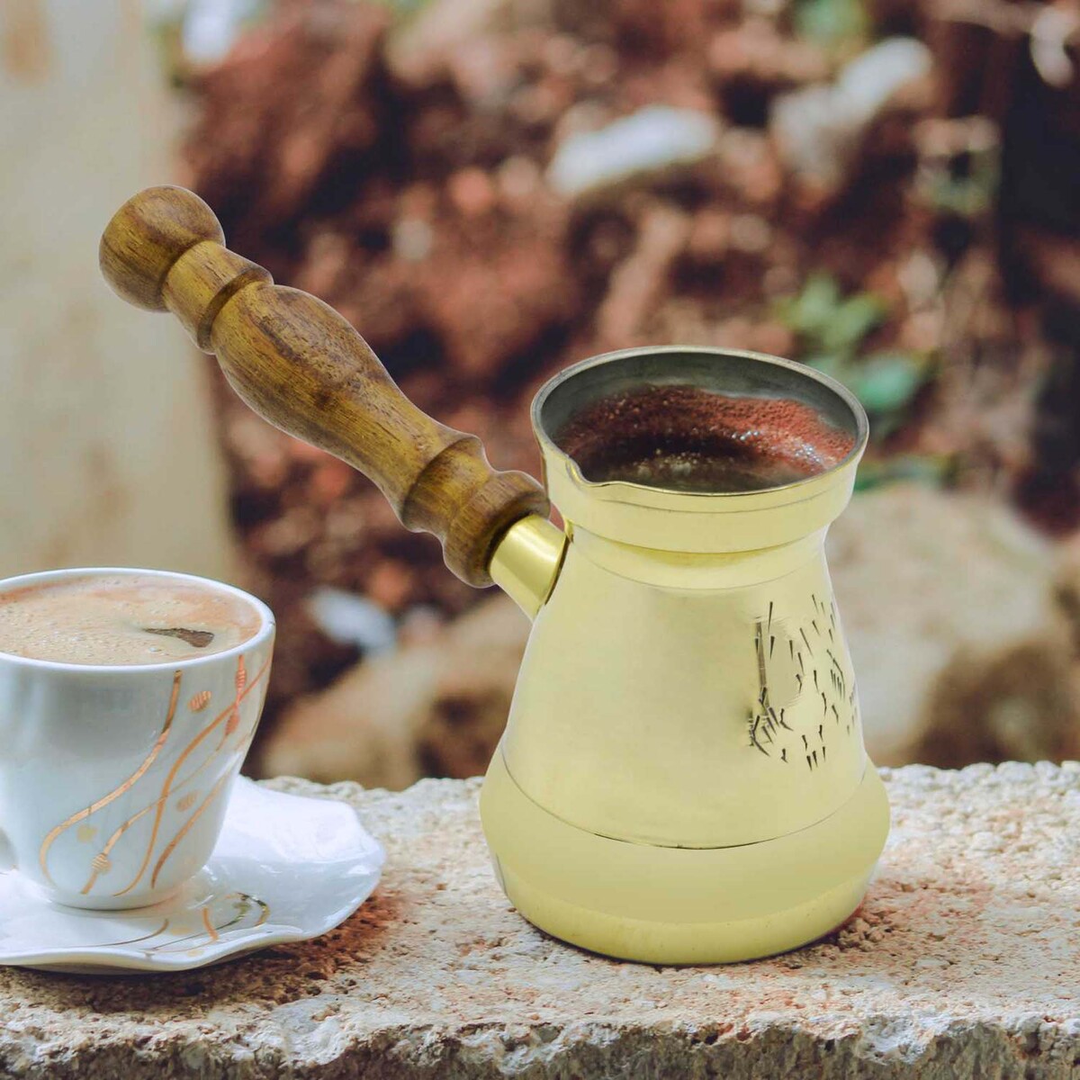 Raj Brass Turkish Coffee Pot 5, BTC005