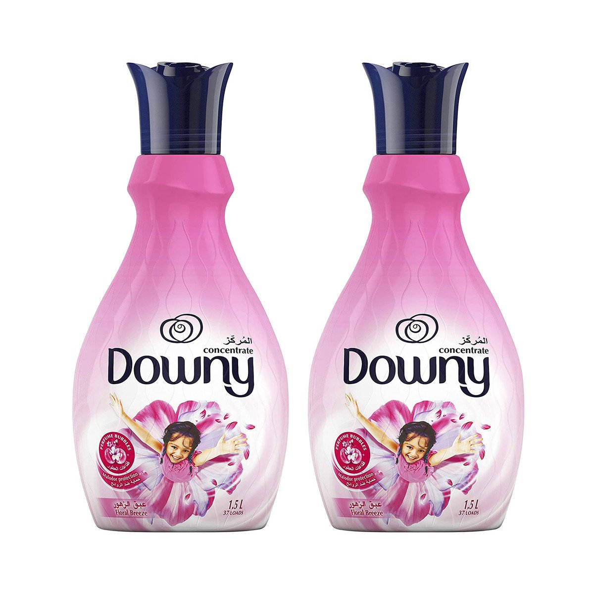 Downy Concentrate Floral Breeze Fabric Softener 2 x 1.5 Litres