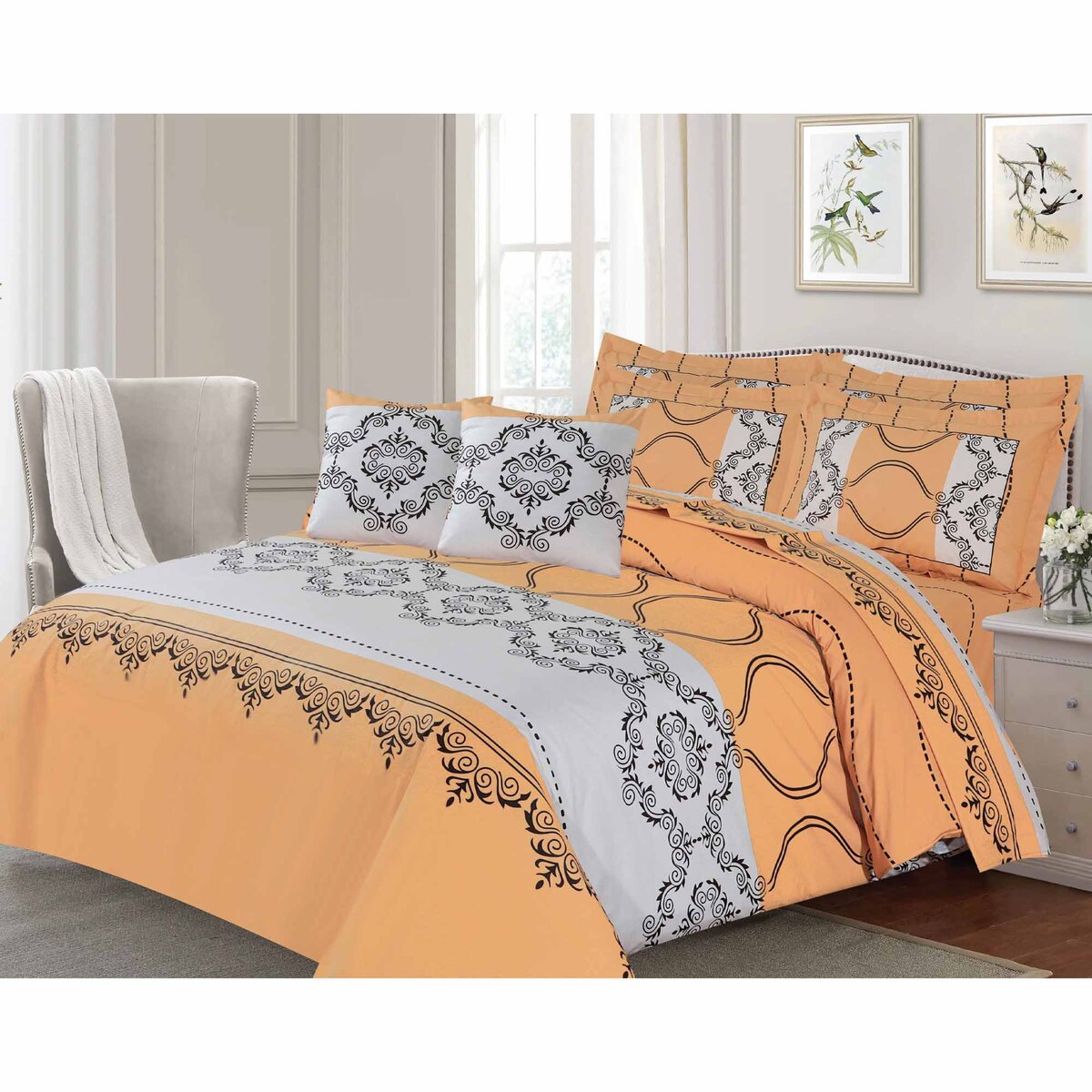 Barbarella Cotton Bedsheet (220x240cm) Double 3pcs Set 144TC Renio