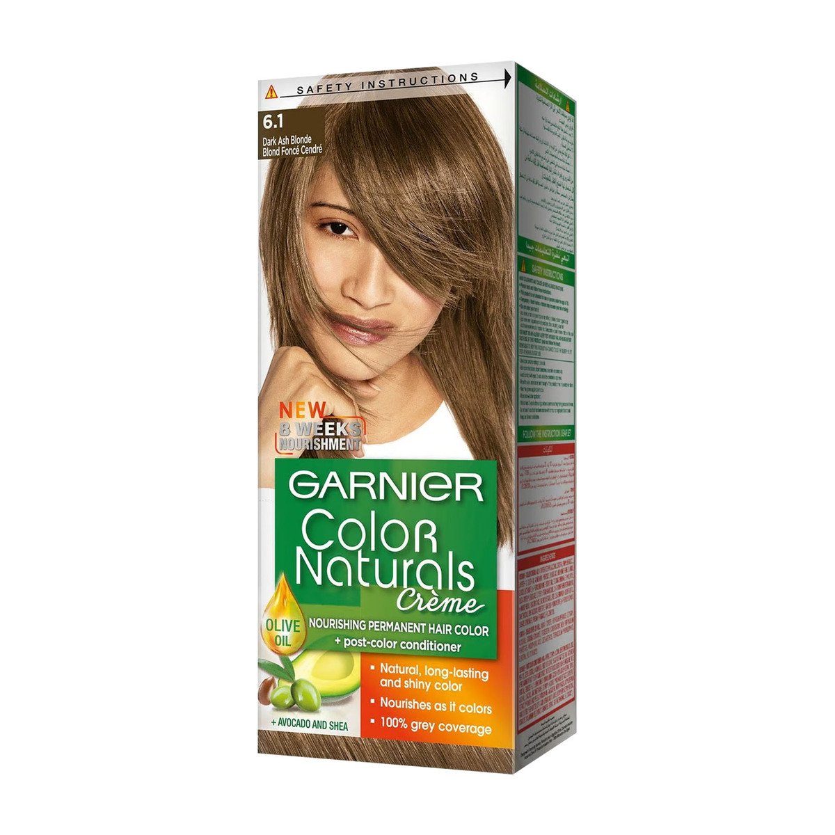 Garnier Color Naturals Creme Dark Ash Blonde 6.1 Value Pack 2 x 1 pkt