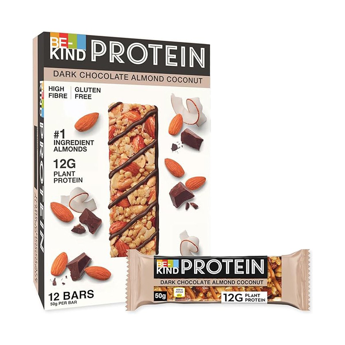 Be Kind Dark Chocolate Almond Coconut Protein Bar 50 g