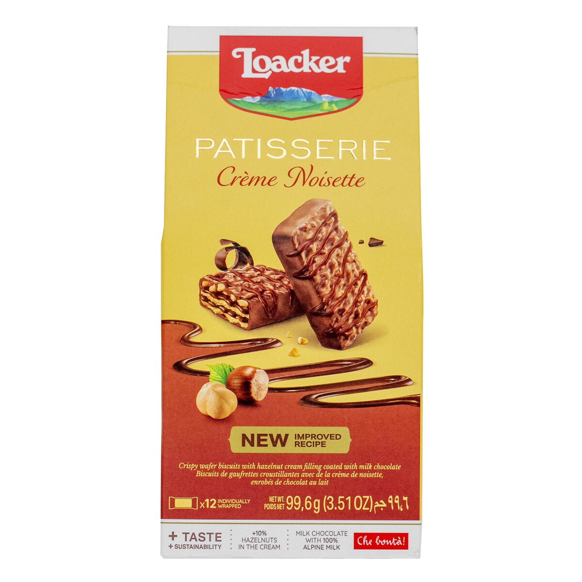 Loacker Milk Chocolate Biscuit With Creme Noisette 99.6 g