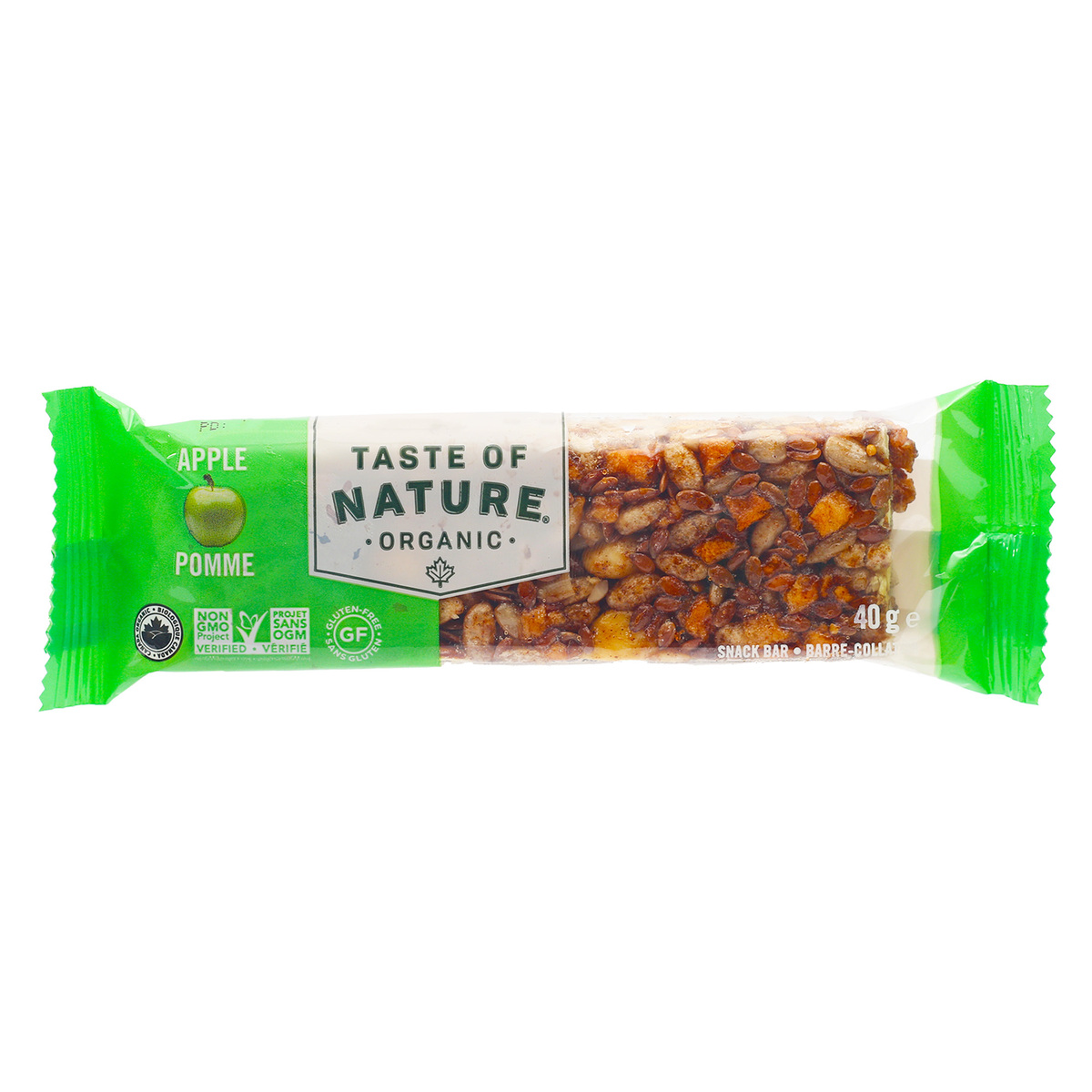 Taste Of Nature Organic Niagara Apple Bar 40 g