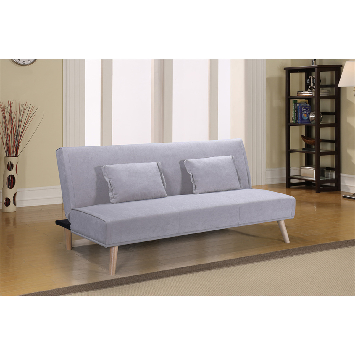 Maple Leaf Fabric Sofa Bed XL-1370 Grey