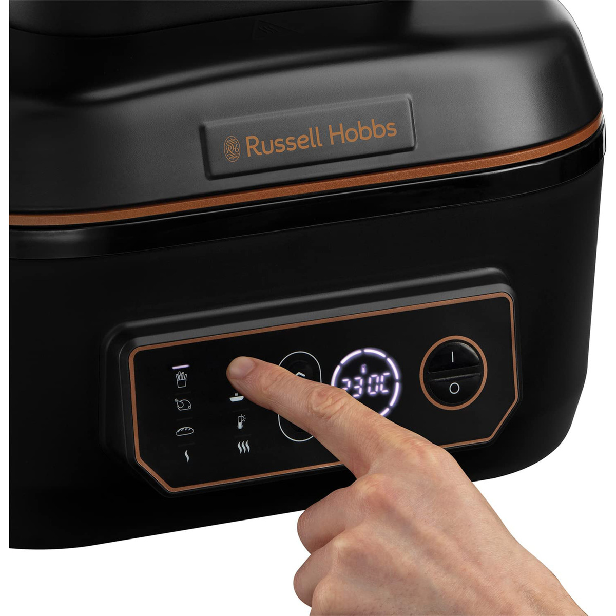 Russell Hobbs SatisFry Digital Air Fryer and Multicooker, 5.5 L, 1745 W, Black, 26520