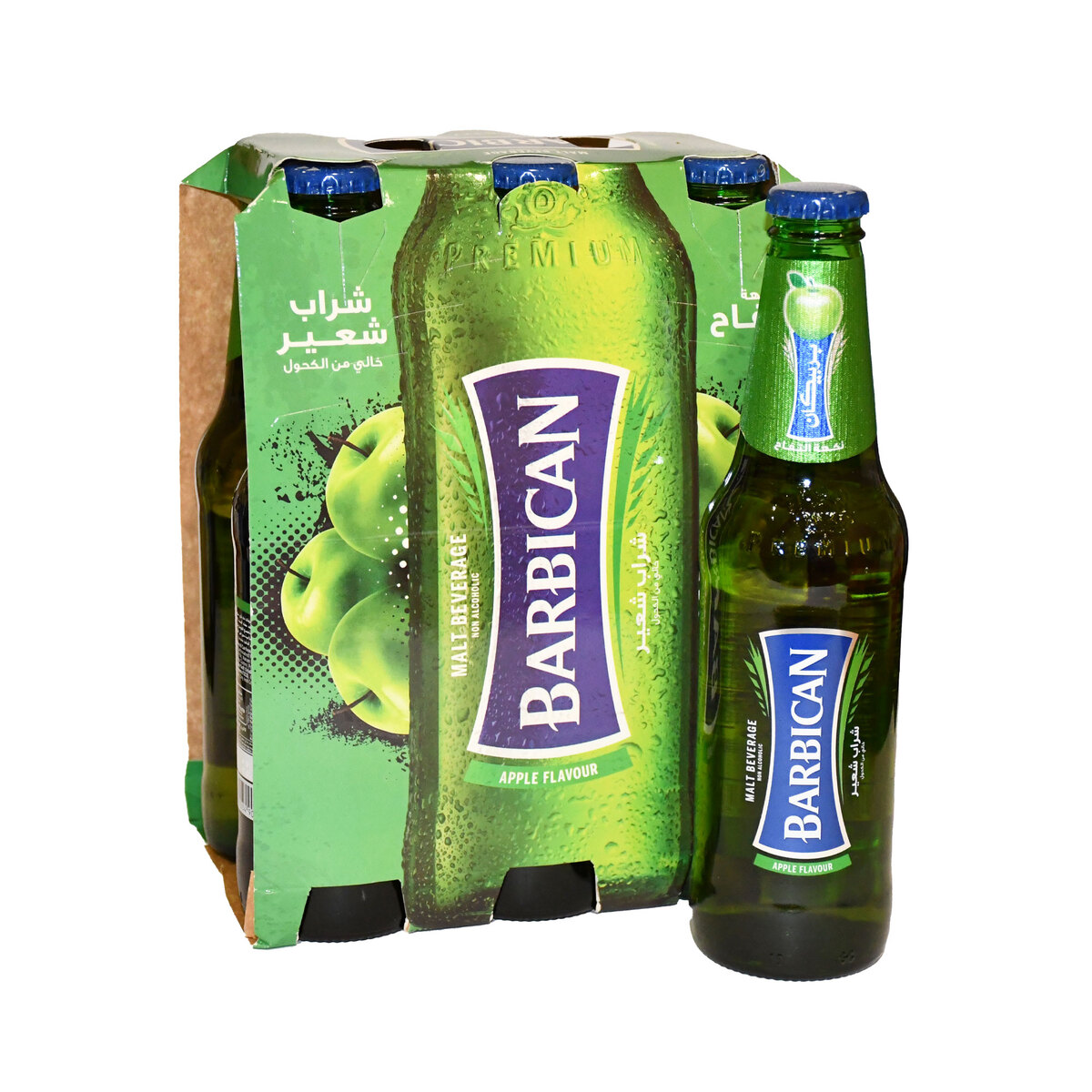 Buy Barbican Apple Flavoured Malt Beverage Non-Alcoholic Drink 6 x 325 ml Online at Best Price | Non Alcoholic Beer | Lulu Kuwait in Kuwait