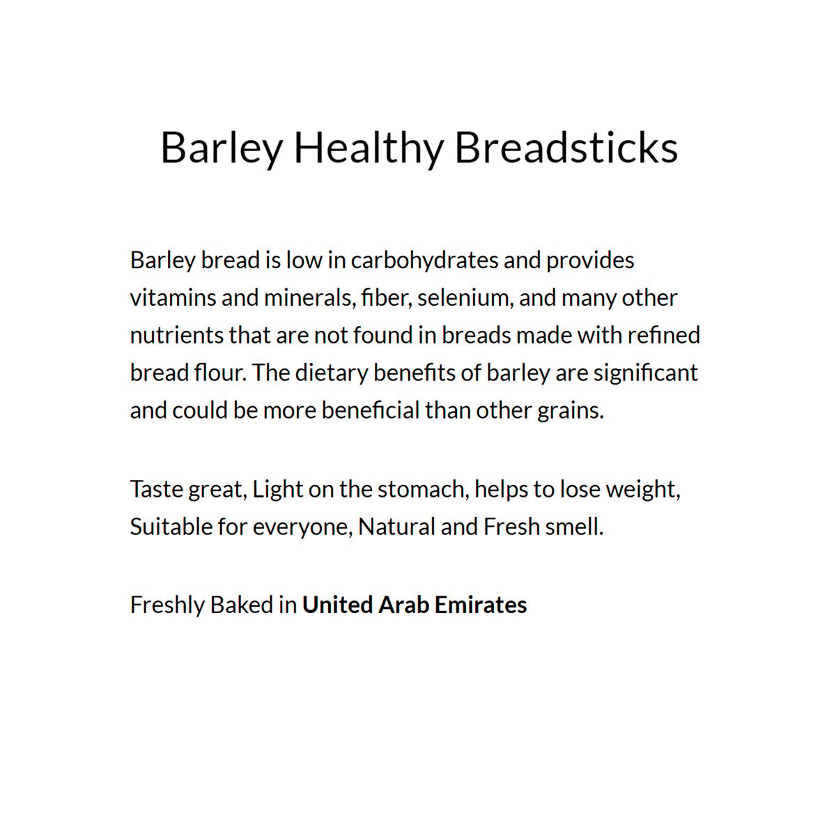 Reef Healthy Barley Bread Sticks No Added Sugar 350 g
