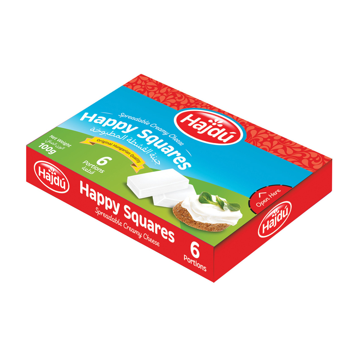 Hajdu Spreadable Creamy Cheese 6 Portions 100 g