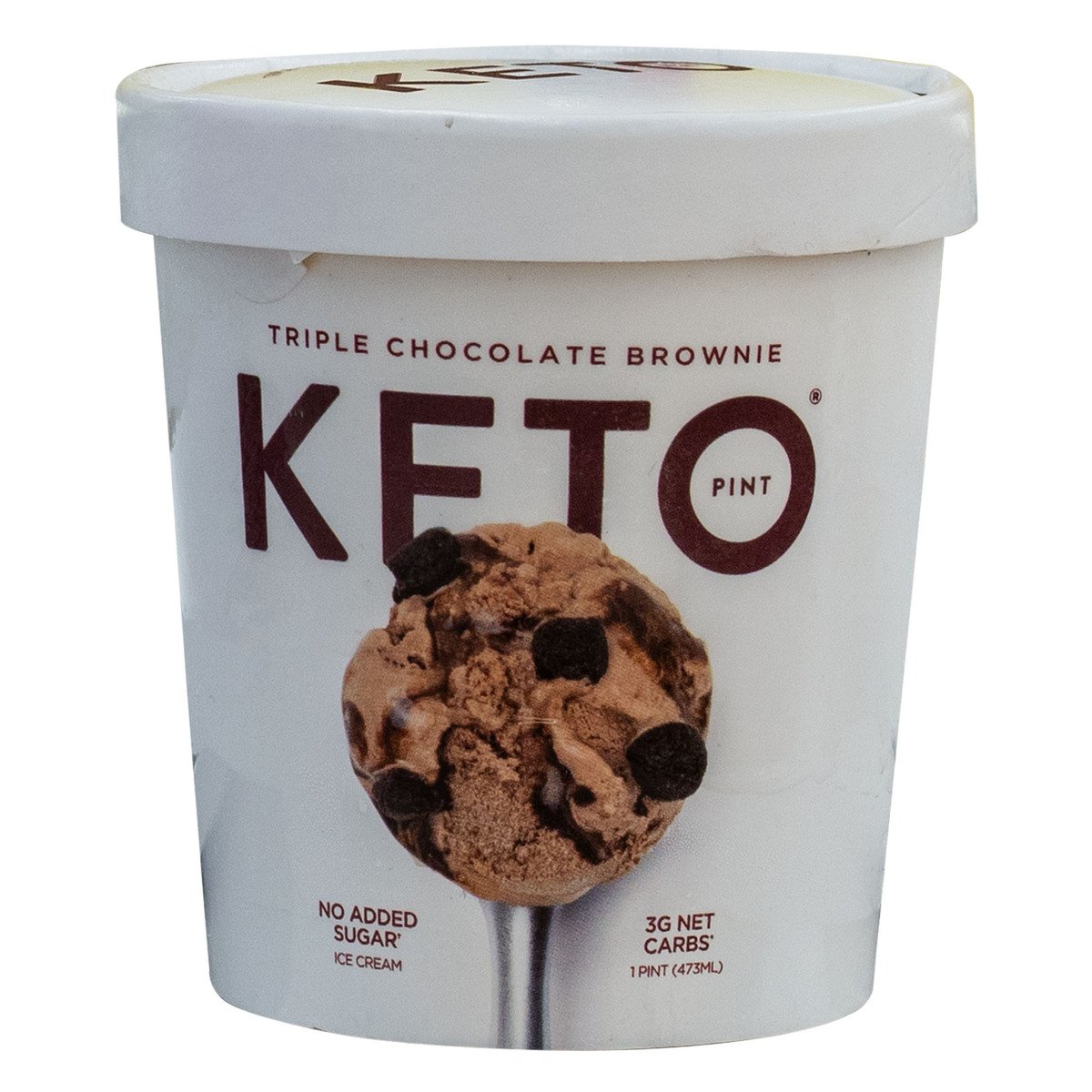 اشتري قم بشراء Keto Pint No Added Sugar Triple Chocolate Brownie Ice Cream 473 ml Online at Best Price من الموقع - من لولو هايبر ماركت Products from USA في السعودية