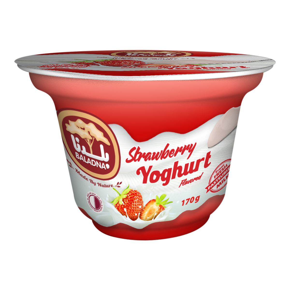Baladna Strawberry Flavored Yoghurt 170 g