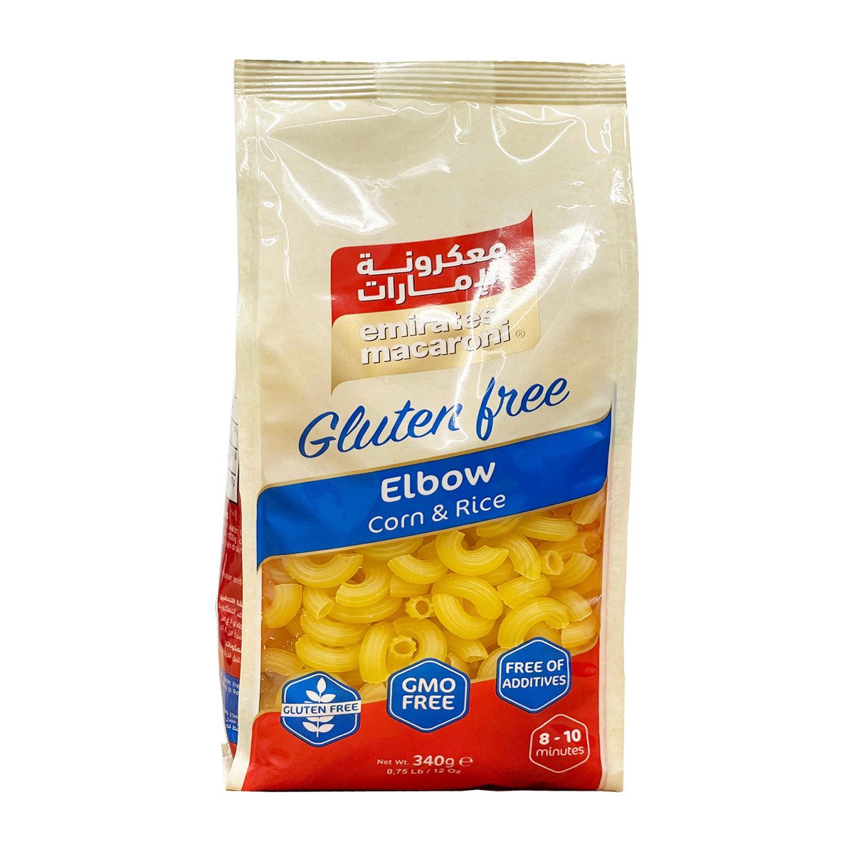 اشتري قم بشراء Emirates Macaroni Elbow Pasta Gluten Free 340 g Online at Best Price من الموقع - من لولو هايبر ماركت Pasta في الامارات