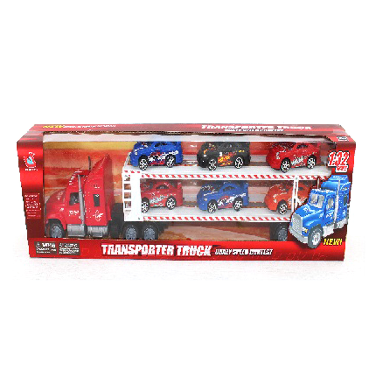 Skid Fusion Friction Truck + 6 Race Car SF06