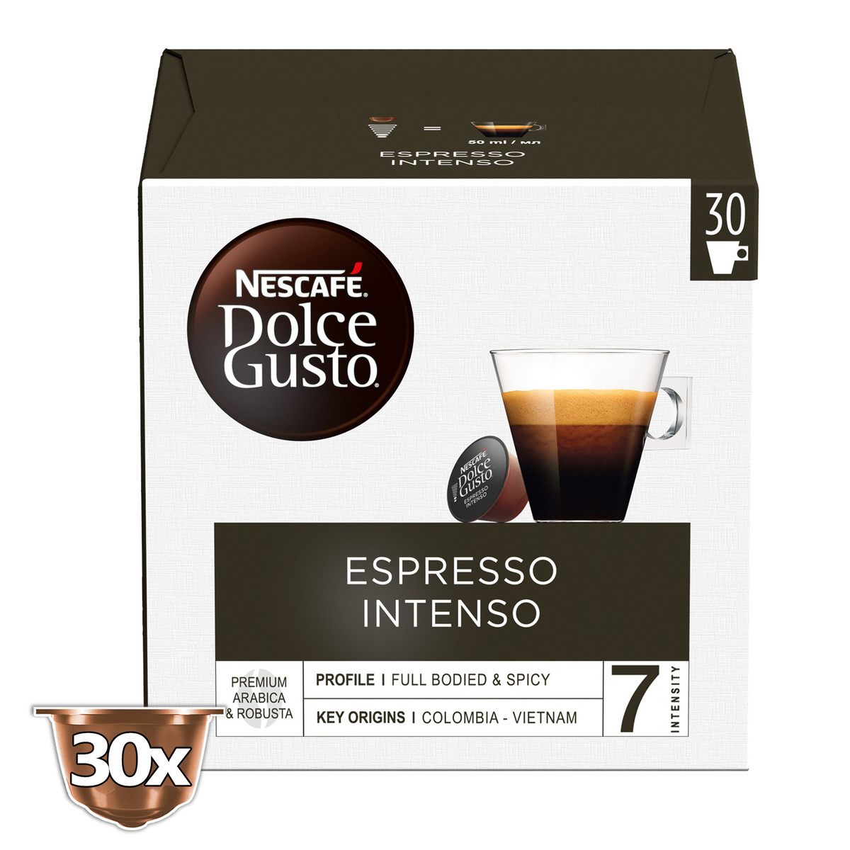Nescafe Dolce Gusto Espresso Intenso Coffee Capsules 30 pcs 210 g