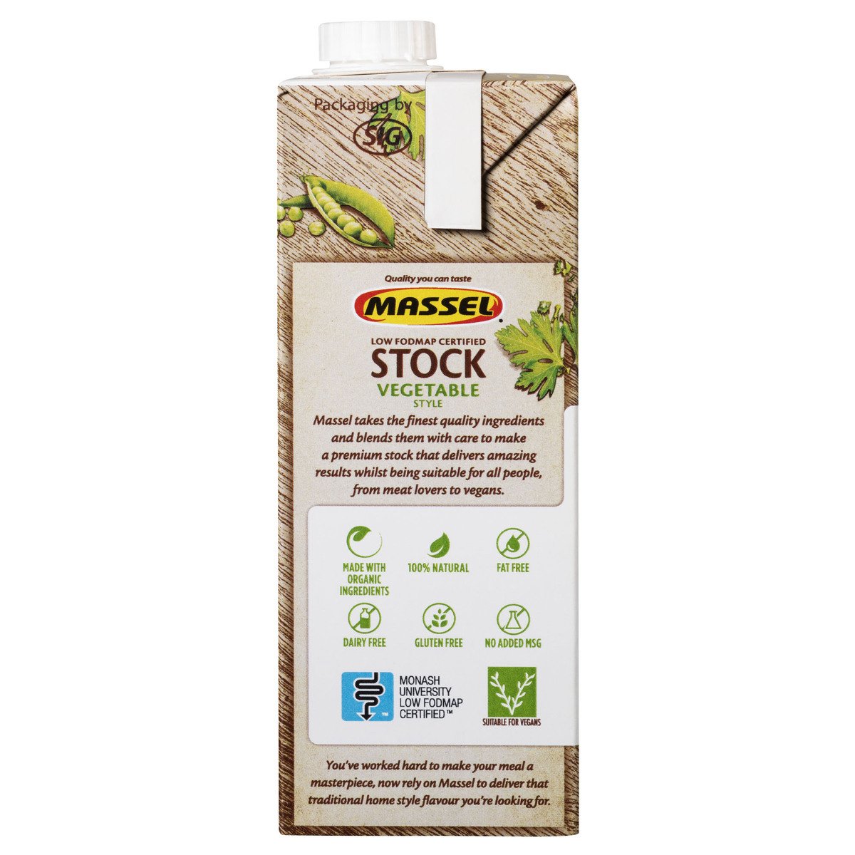 Massel Liquid Plant Based Stock Vegetable Style 1 Litre