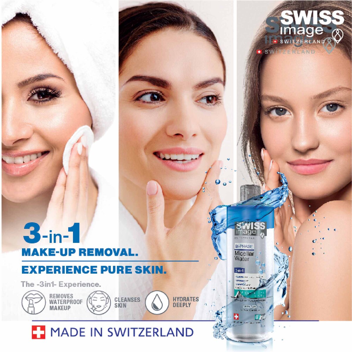Swiss Image Bi-Phase Micellar Water 3 In 1 Make Up Remover 400 ml