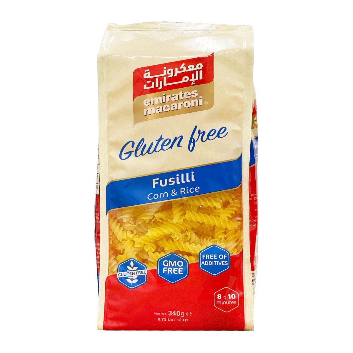 اشتري قم بشراء Emirates Macaroni Fusilli Pasta Gluten Free 340 g Online at Best Price من الموقع - من لولو هايبر ماركت Pasta في الامارات