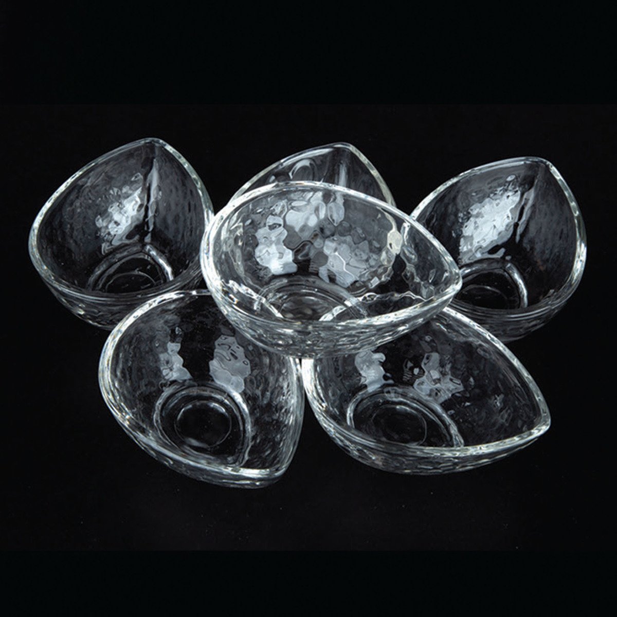 Sachi Glass Bowl 6pcs Namida 115