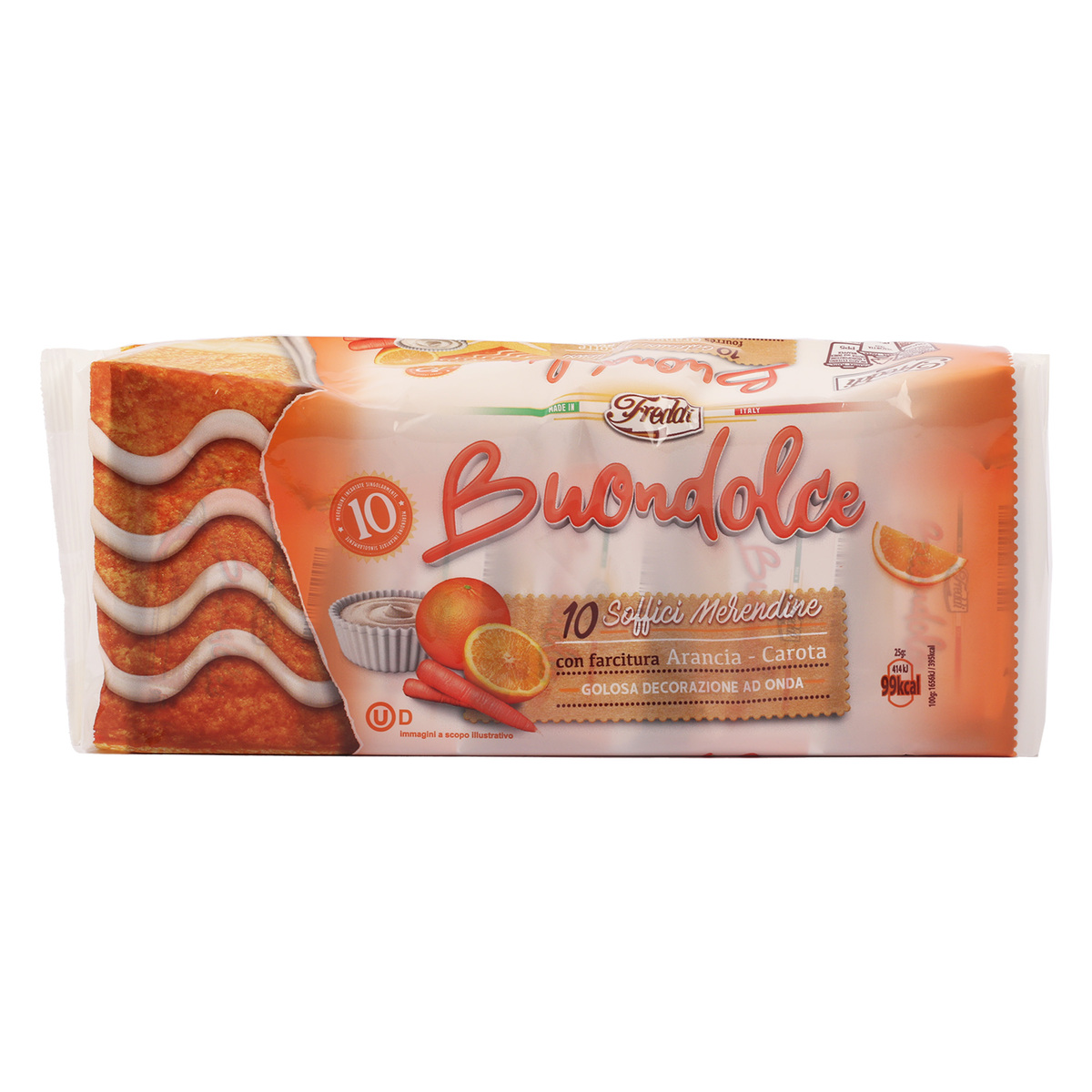 Freddi Buondolce Yogurt With Carrot & Orange Cake 250 g
