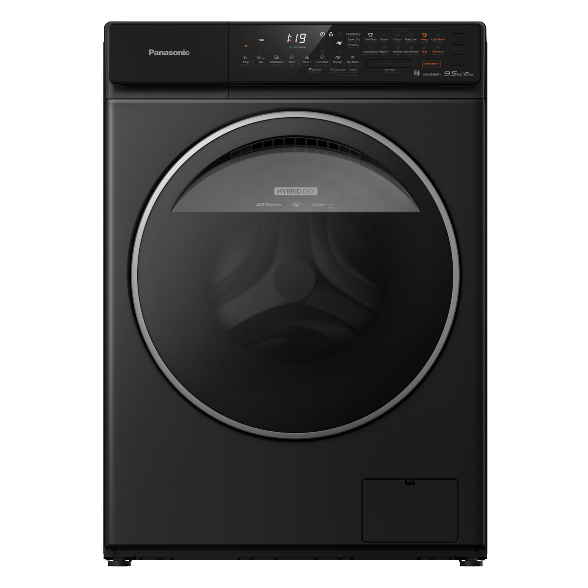 Panasonic Front load Washer & Dryer, 9.5 kg Wash & 6 kg Dry, 1400 RPM, NA-S956FR1BE