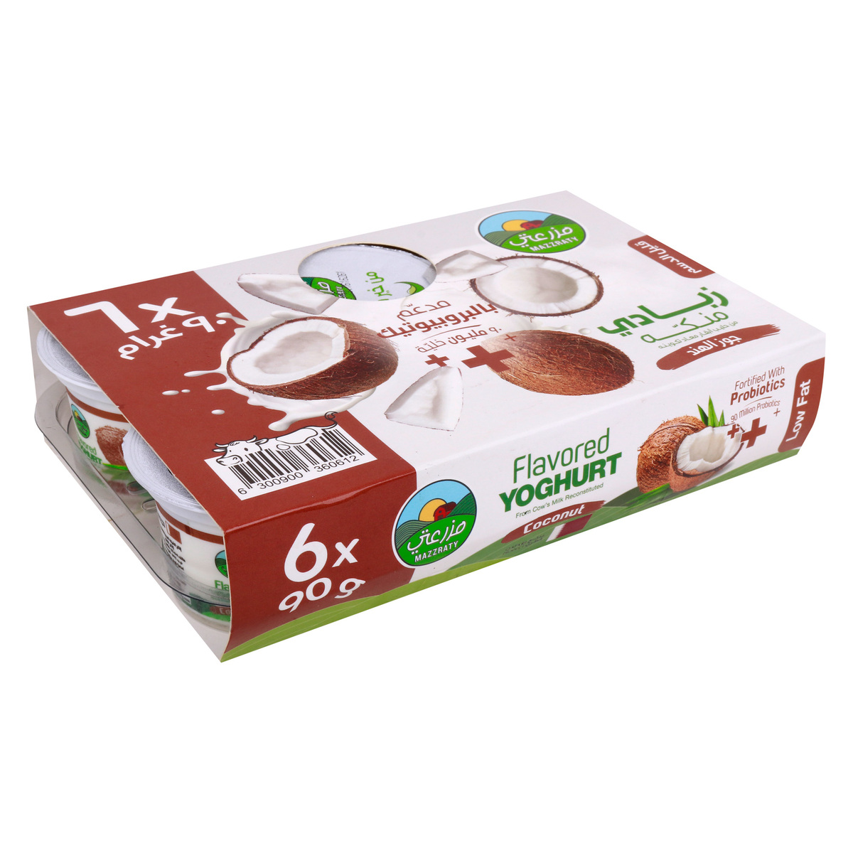 Mazzraty Probiotics Coconut Flavoured Low Fat Yoghurt 90 g