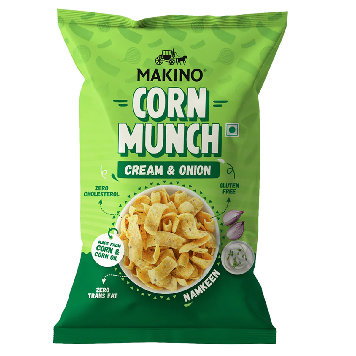Makino Corn Munch Cream & Onion 150 g
