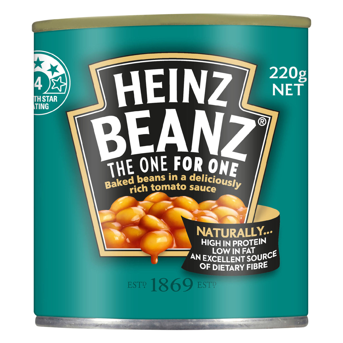 اشتري قم بشراء هاينز فاصوليا بصلصة الطماطم 220 جم Online at Best Price من الموقع - من لولو هايبر ماركت Canned Baked Beans في الكويت