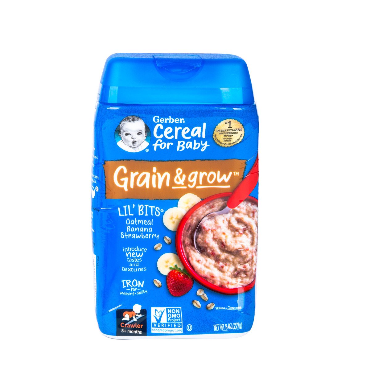Gerber Lil Bits Oatmeal Banana & Strawberry Cereal 227 g