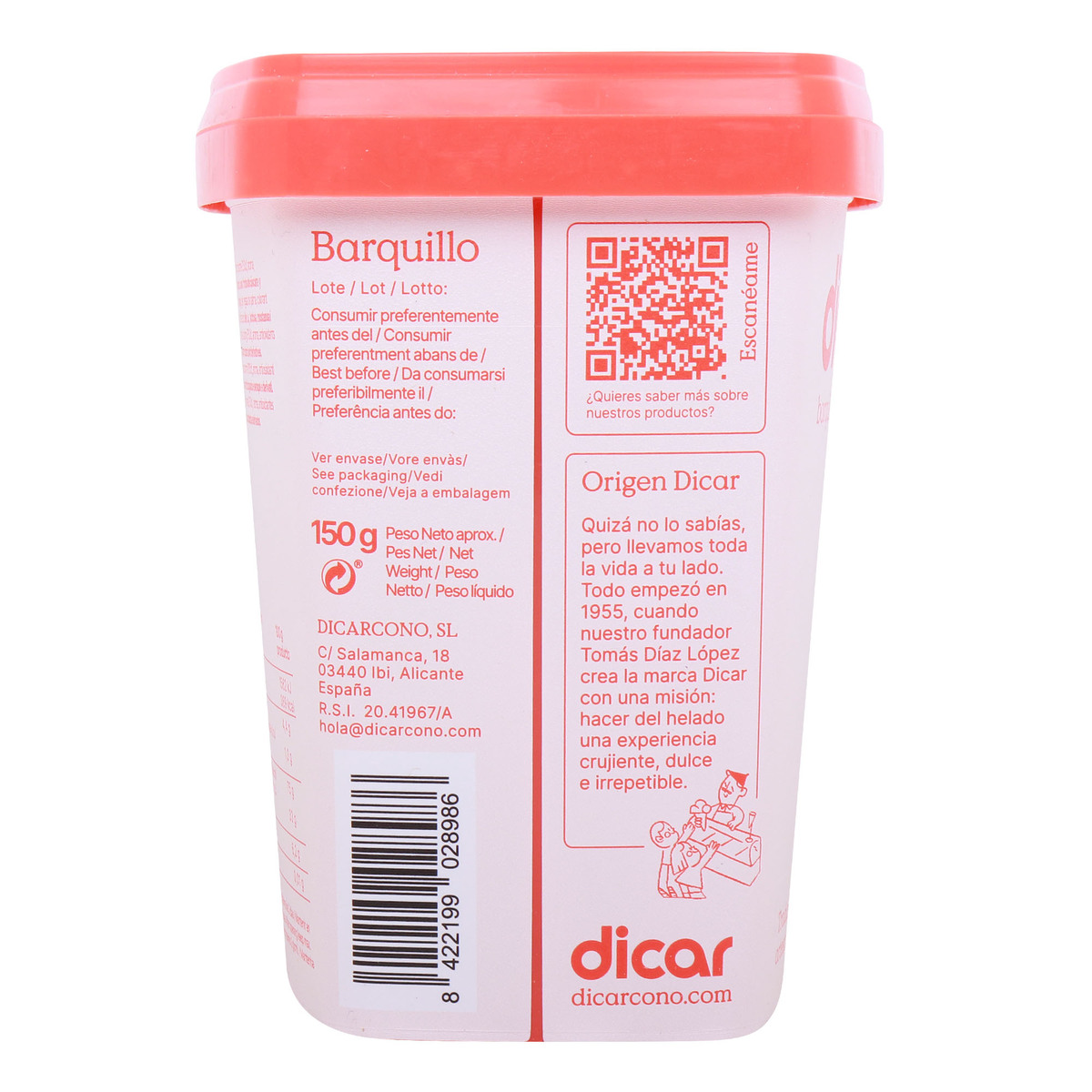 Dicar Barquillos Rolled Wafer 150 g