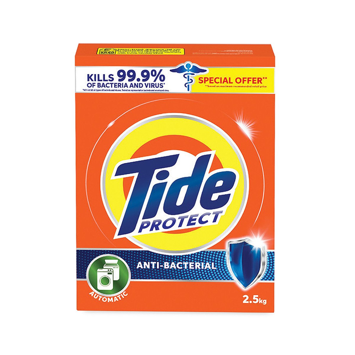 Tide Automatic Anti-Bacterial Washing Powder Value Pack 2 x 2.5 kg