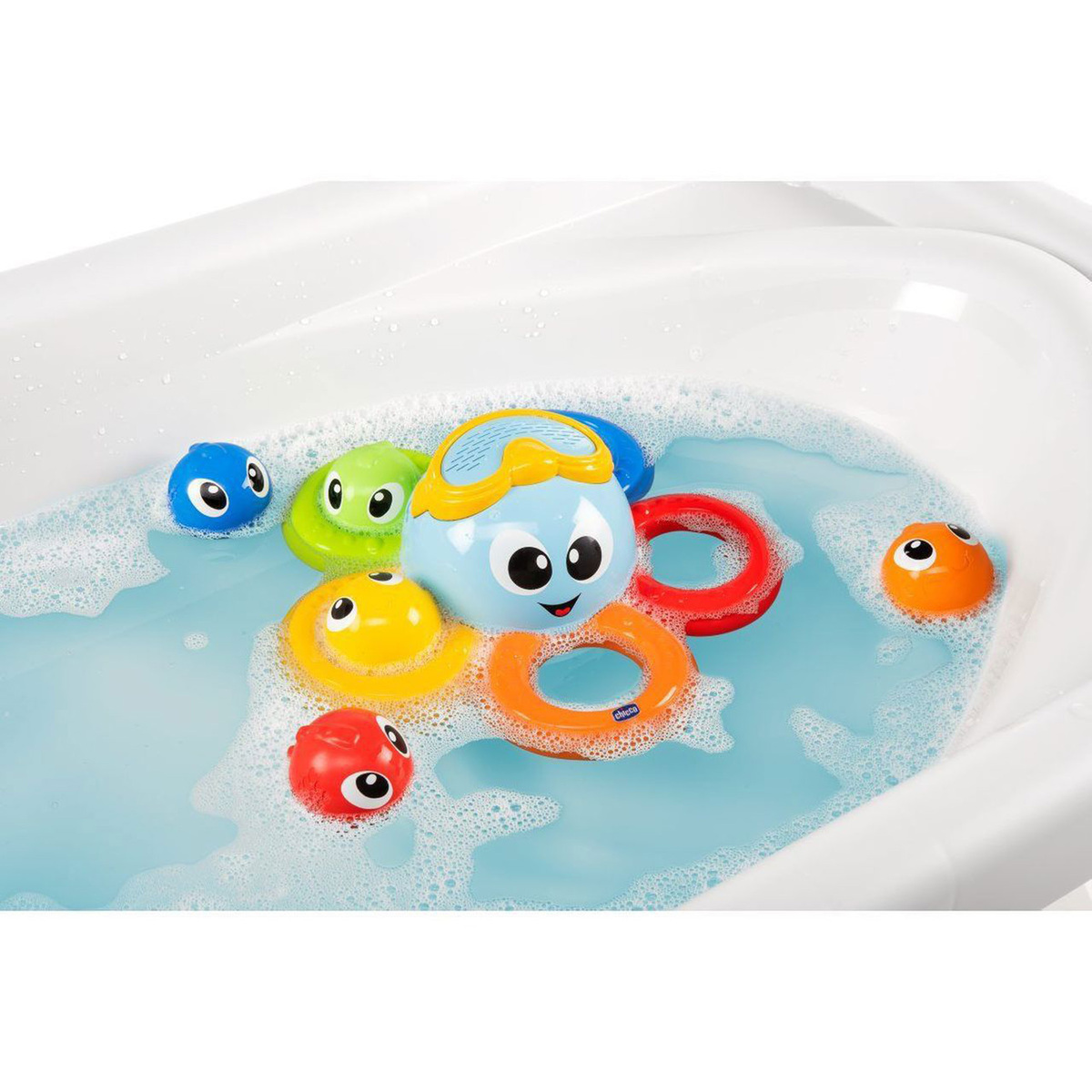 Chicco Gioco Bagno Billy il Polpo Bath Toy, Multi-Coloured, 10037