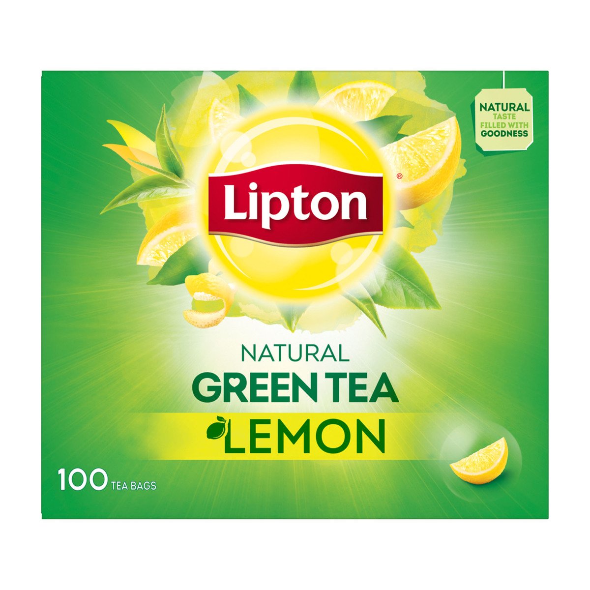 ليبتون شاي أخضر بالليمون 100 كيس شاي