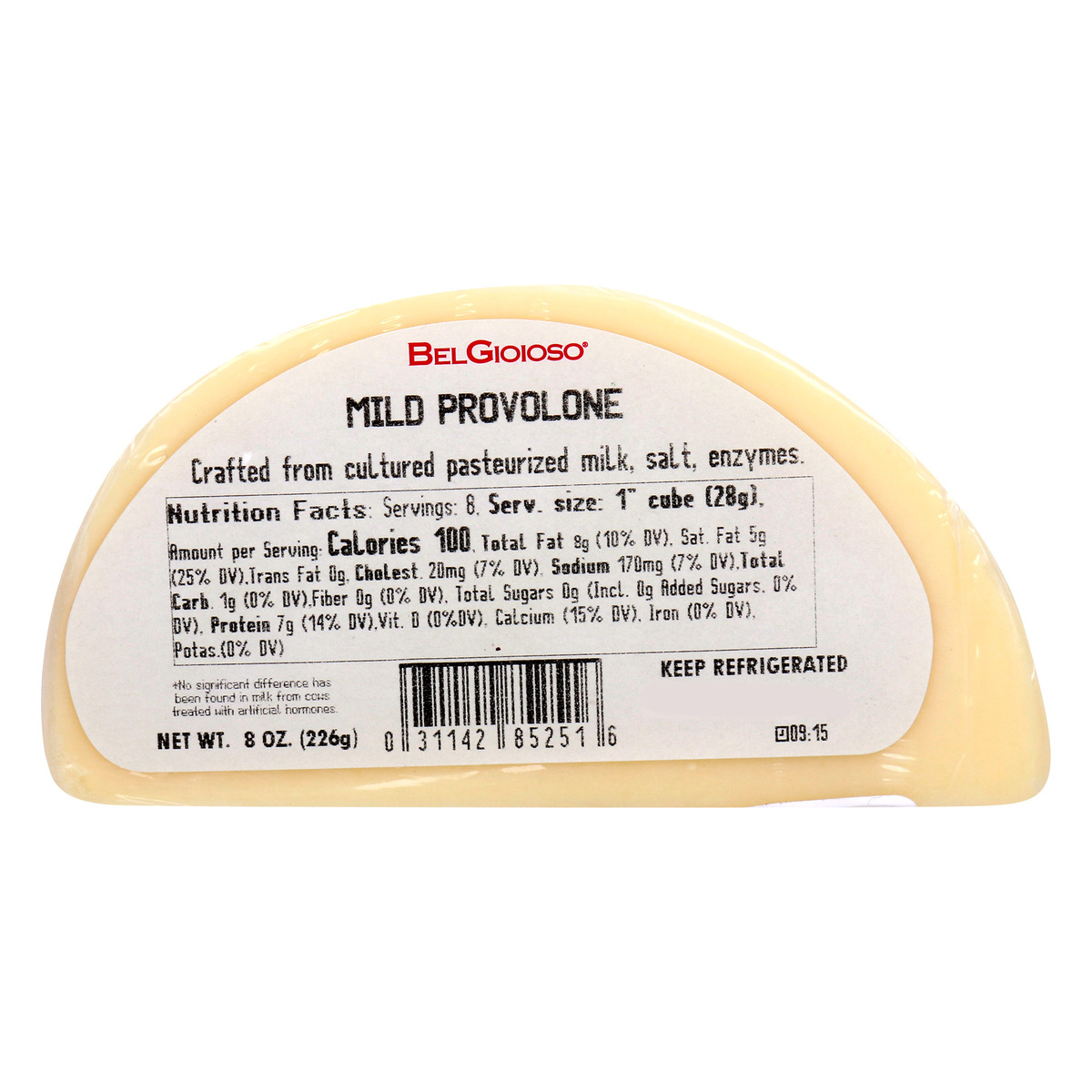 Belgioioso Mild Provolone Cheese 226 g