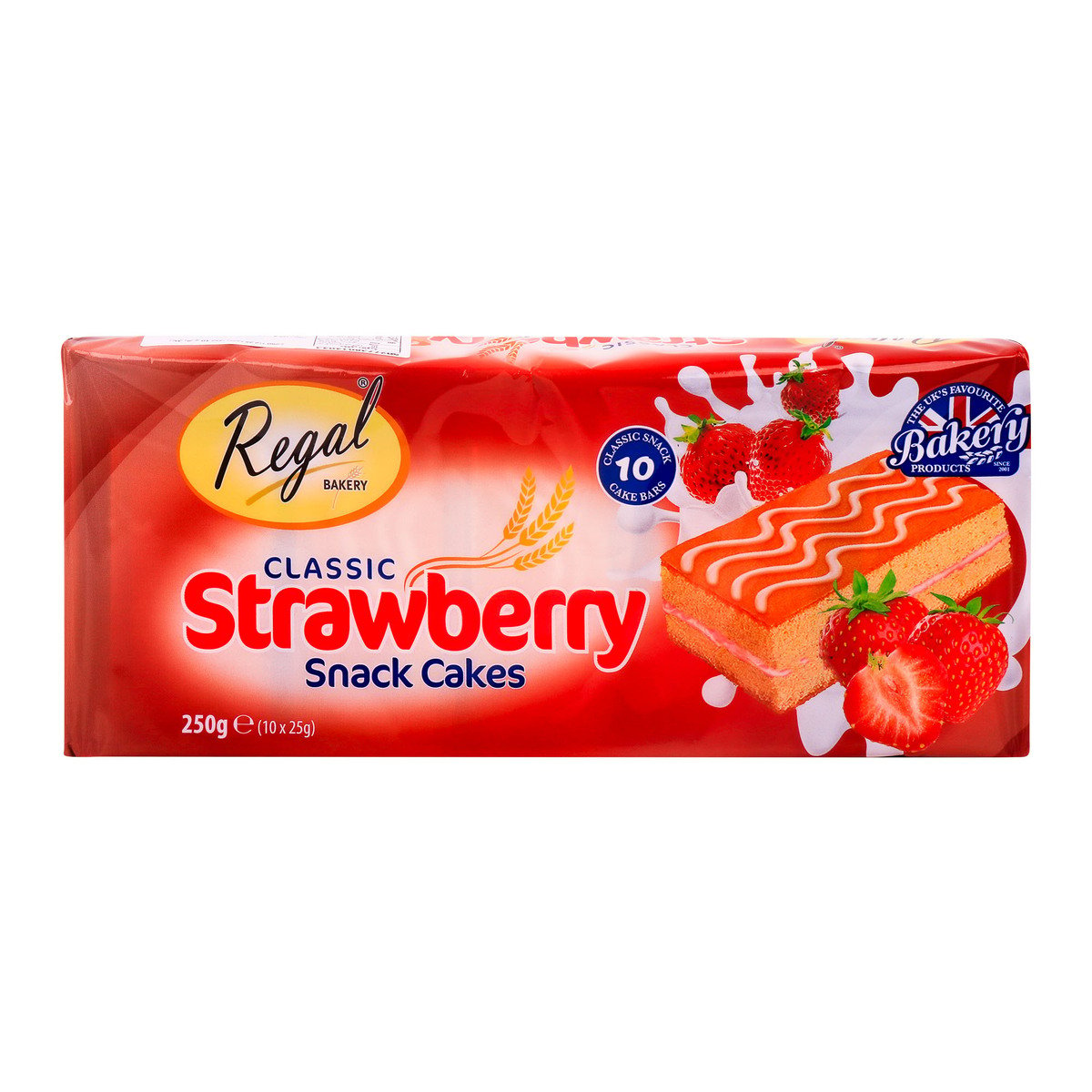 Regal Bakery Classic Strawberry Snack Cakes 10 pcs 250 g