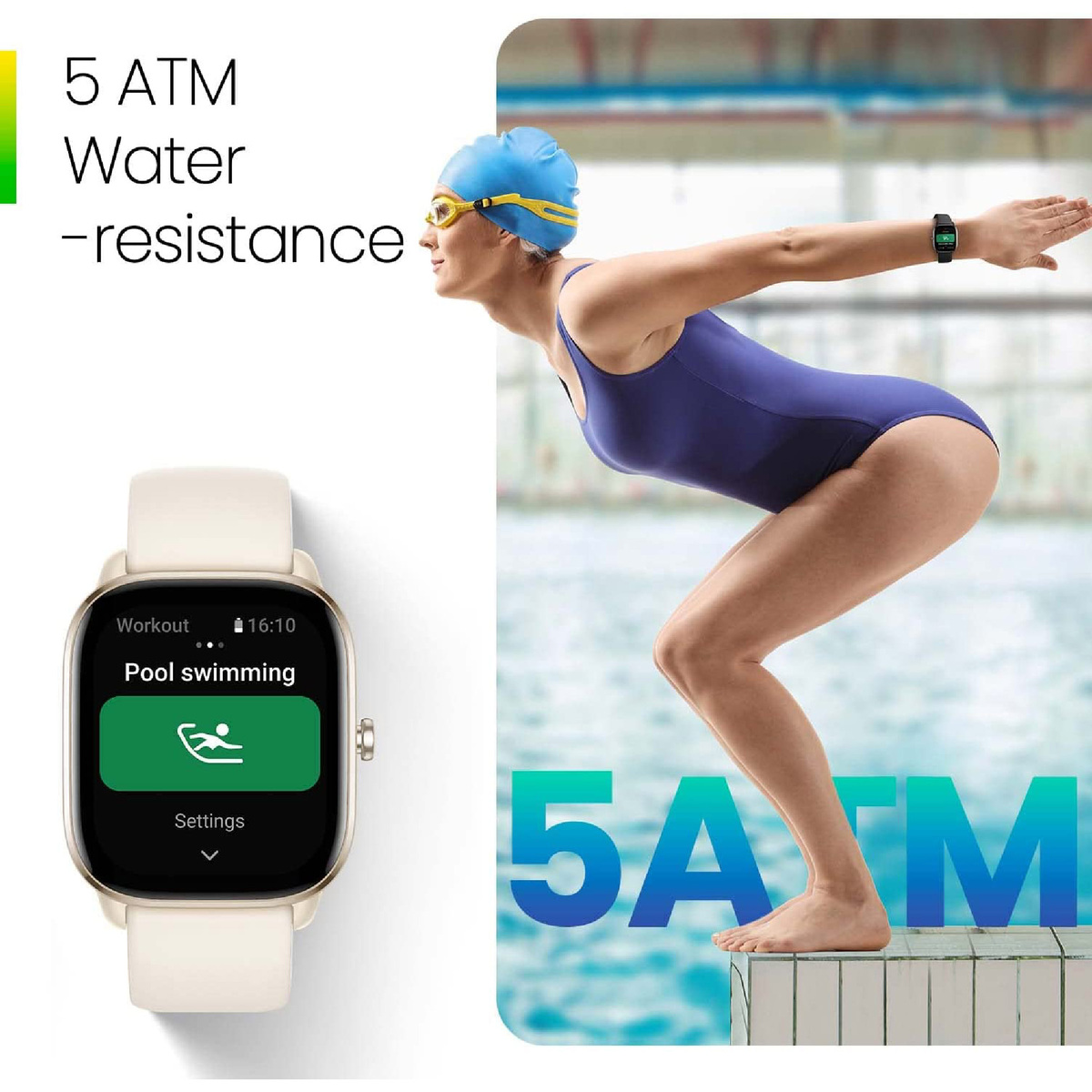 أمازفيت جي تي اس 4 ميني ساعة ذكية للنساء والرجال، أليكسا مدمج، ، GPS ، جهاز تتبع اللياقة البدنية مع 120+ وضع رياضي، بطارية تدوم 15 يومًا، مراقب الأكسجين في الدم معدل ضربات القلب، متوافق هاتف أندرويد مع آيفون - أسود