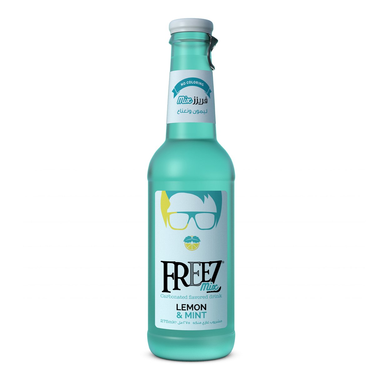 Buy Freez Mix Lemon & Mint Carbonated Flavored Drink 275 ml Online at Best Price | Cola Bottle | Lulu Egypt in Egypt