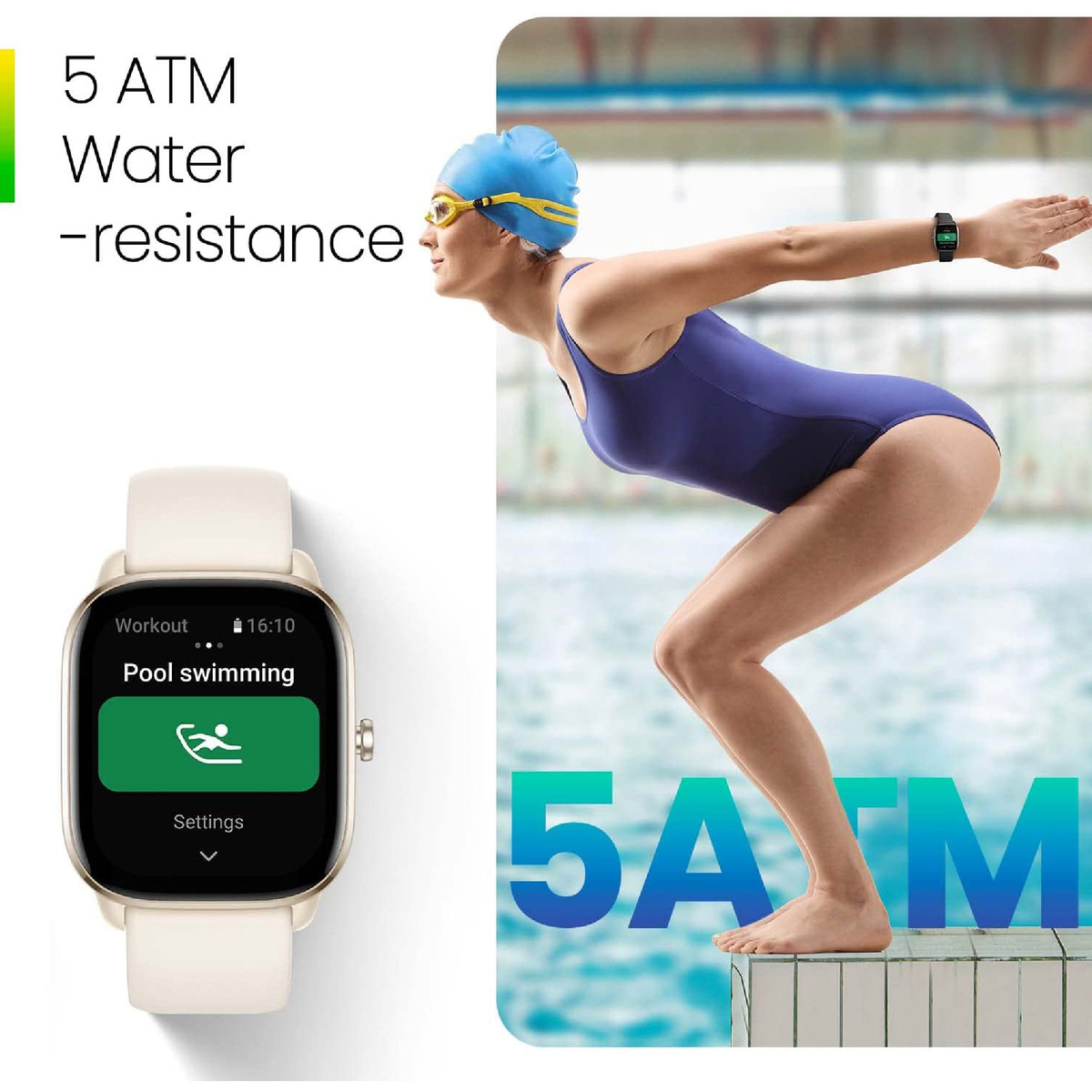 أمازفيت جي تي اس 4 ميني ساعة ذكية للنساء والرجال، أليكسا مدمج، ، GPS ، جهاز تتبع اللياقة البدنية مع 120+ وضع رياضي، بطارية تدوم 15 يومًا، مراقب الأكسجين في الدم معدل ضربات القلب، متوافق هاتف أندرويد مع آيفون - أزرق