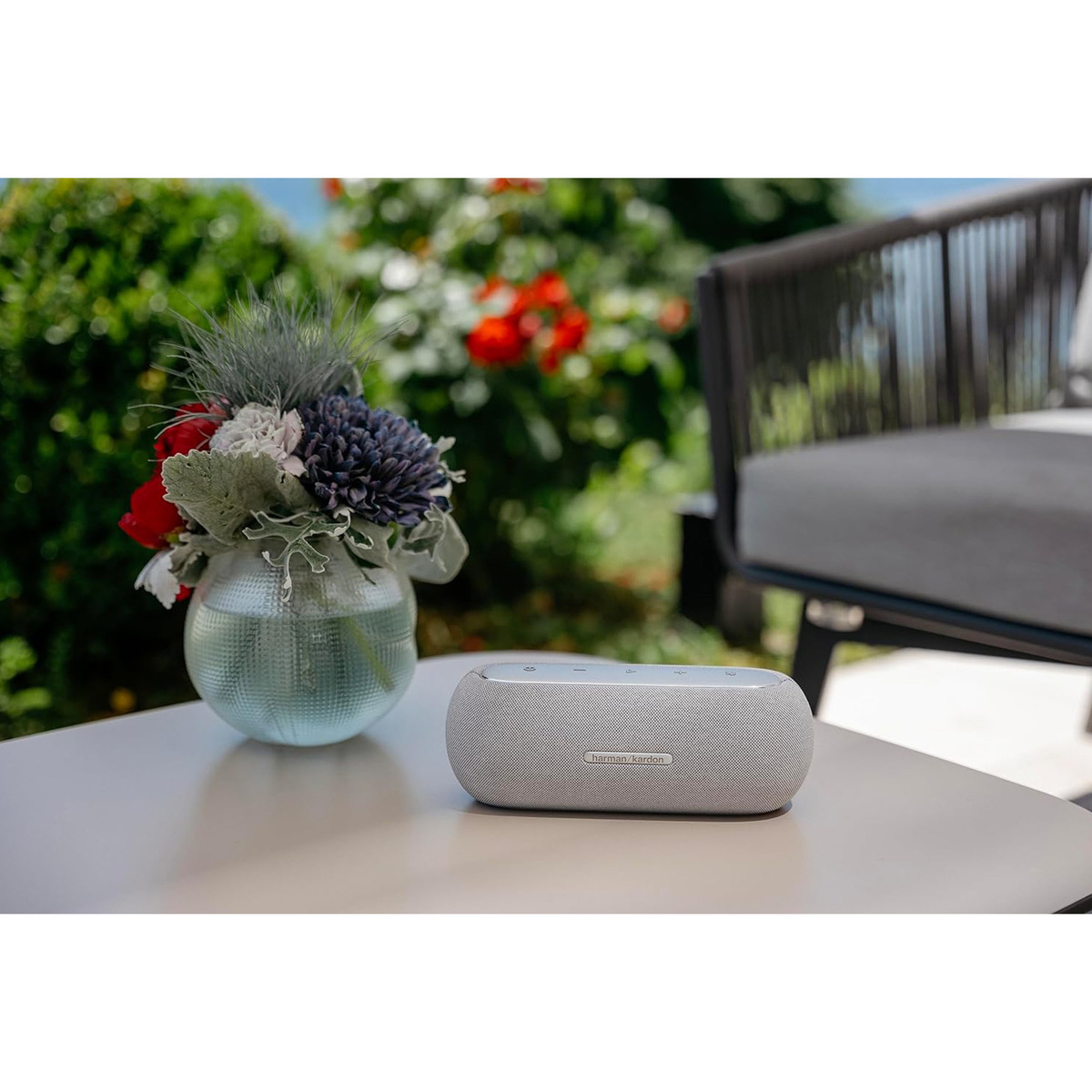 Harman Kardon Luna Elegant Portable Bluetooth Speaker, Grey, HKLUNAGRY