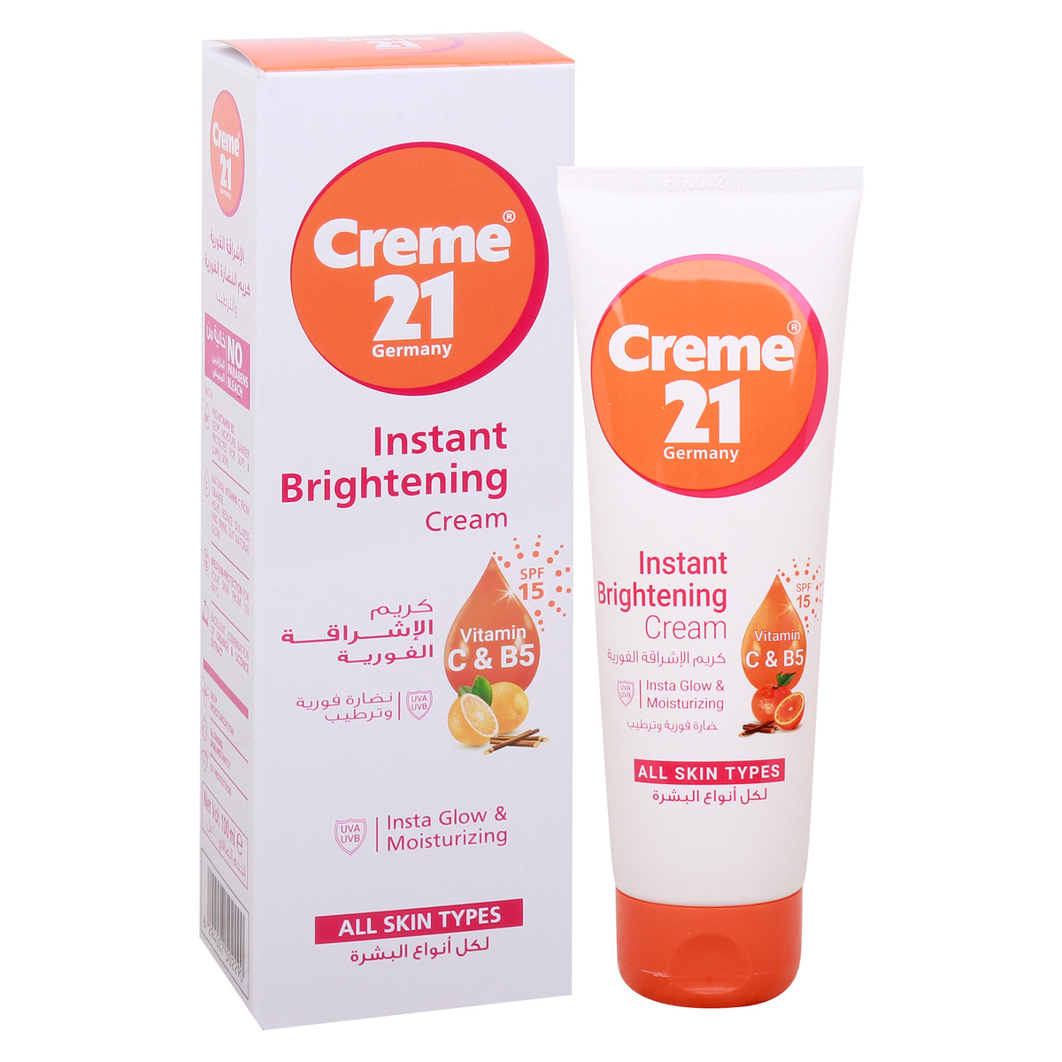 Creme 21 Instant Brightening Cream Vitamin C & B5 100 ml