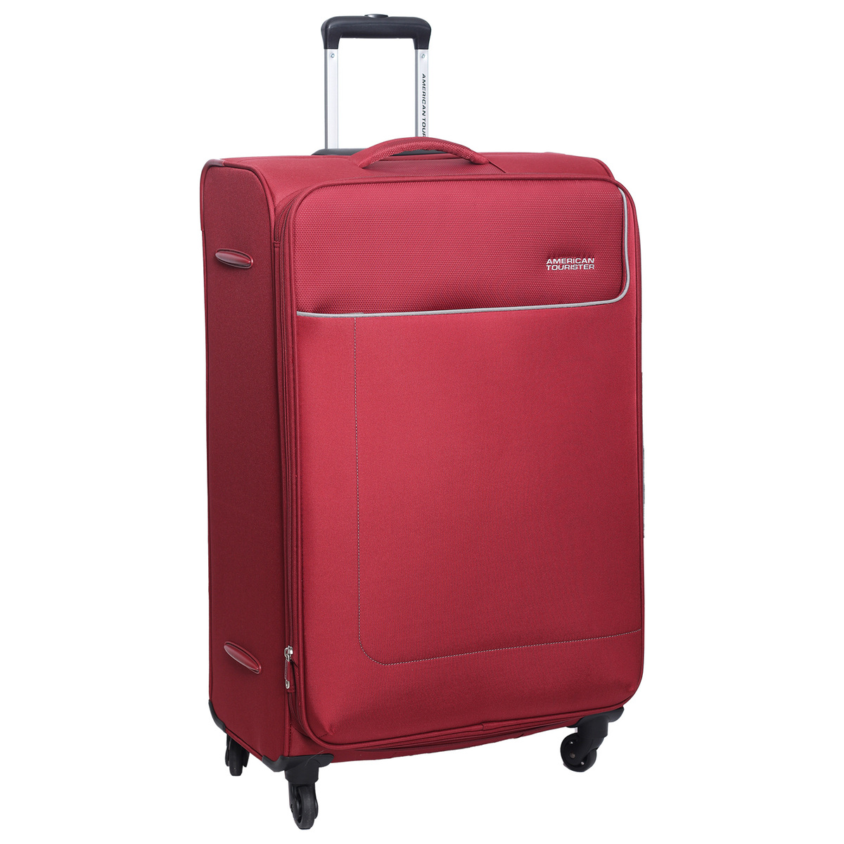 American Tourister Jamaica Polyester 4 Wheel Soft Trolly, 80 cm, Maroon